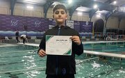 درخشش شناگر ۱۱ساله قزوینی با طلا و برنز در قهرمانی کشور