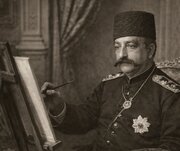 نقاشی ناصرالدین‌شاه از خودش در ایام ولیعهدی