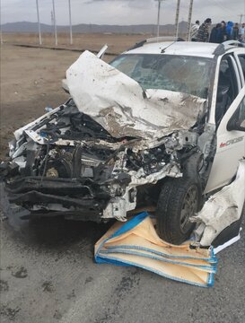 مرگ دلخراش چند نفر در برخورد شاخ به شاخ ۳ خودرو با هم!