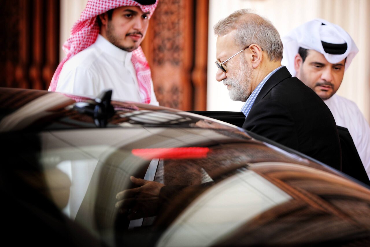 تصاویری از دیدار نخستوزیر و وزیر امورخارجهی قطر با علی لاریجانی