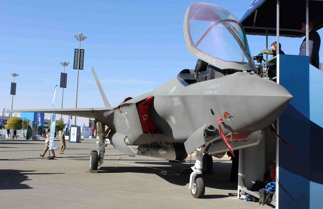 عکس | جنگنده «اف ۳۵» با نشان عربستان سعودی