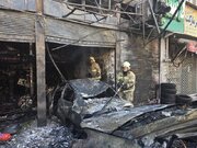 ببینید | آتش در مغازه مکانیکی یک قربانی گرفت