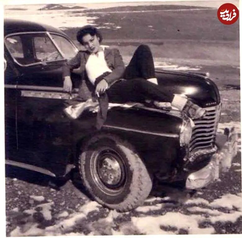 عکس/ «فوزیه فواد» در پیست اسکی تهران؛ اوایل دهه ۲۰