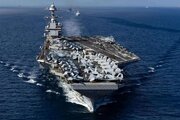 عکس | آخرین موقعیت ناو جرالد فورد آمریکا که در راه خاورمیانه است!