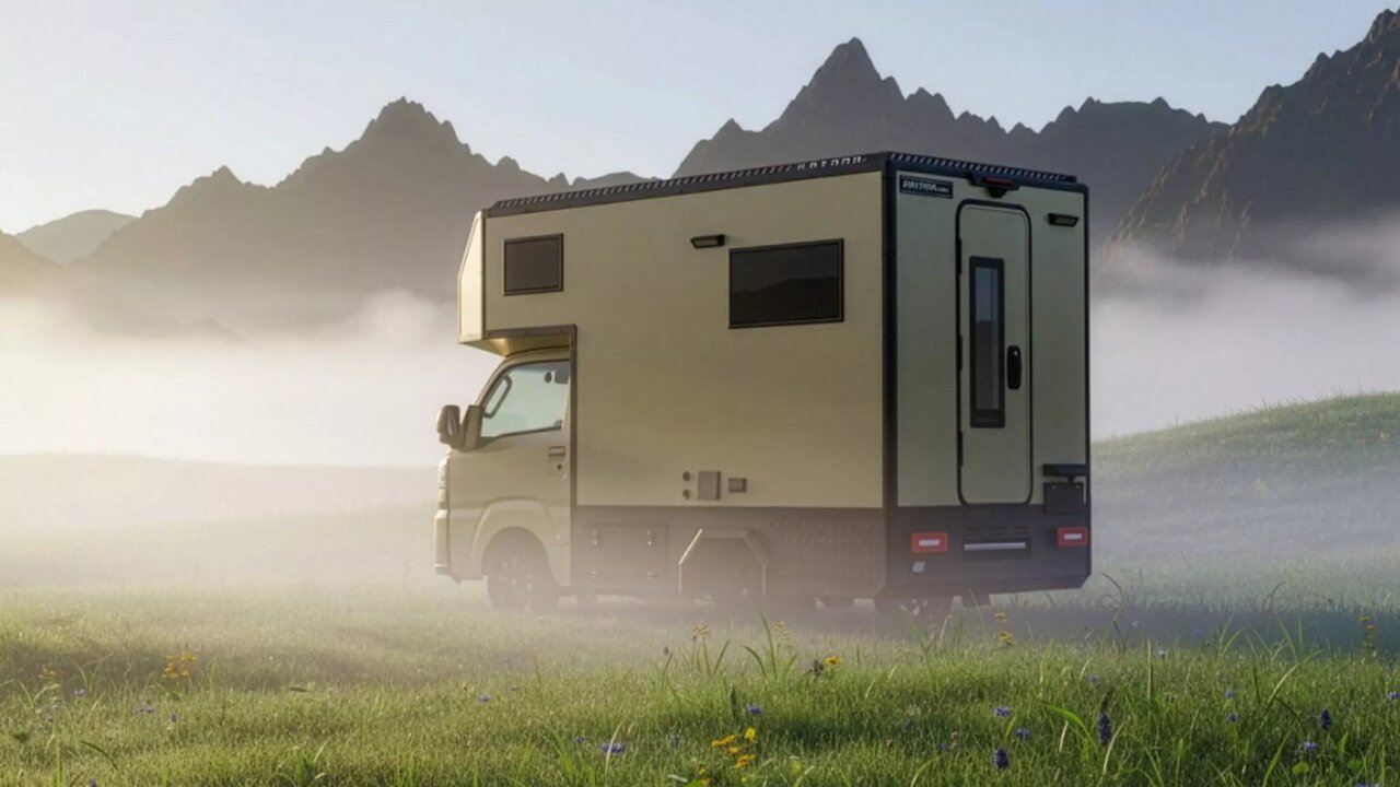 گزارش تصویری| هتل سیار در ابعاد یک وانت کوچک