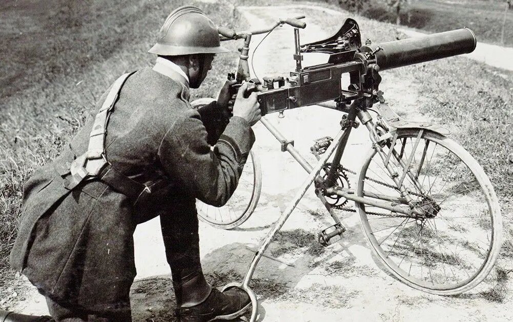 تیربار نصبشده بر روی دوچرخه؛ نوآوری منحصر به فرد جنگ جهانی اول تیربار نصبشده بر روی دوچرخه؛ نوآوری منحصر به فرد جنگ جهانی اول