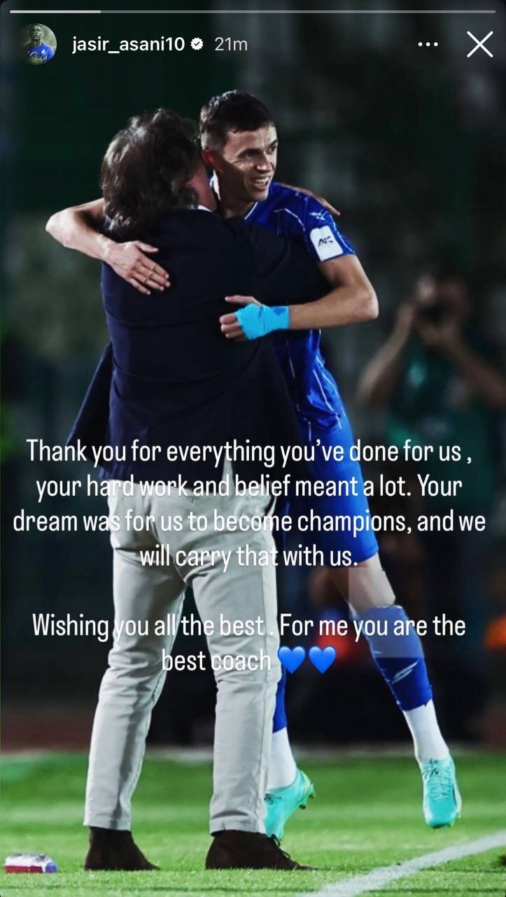 عکس | واکنش ستاره استقلال به جدایی ساپینتو