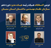 انتخاب هیأت‌رئیسه جدید نظام مهندسی سمنان همزمان با روز مهندس
