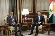 در سایه افزایش تنش‌ها در منطقه؛ باراک با بارزانی دیدار کرد/ اقلیم کُردستان همچون همیشه، به عنوان عامل آرامش و ثبات در منطقه باقی می‌ماند