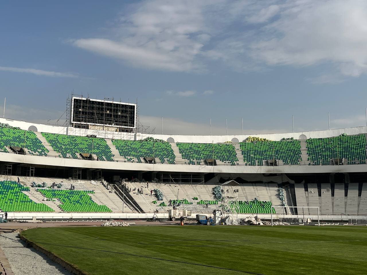 عکس | آخرین وضعیت بازسازی ورزشگاه آزادی