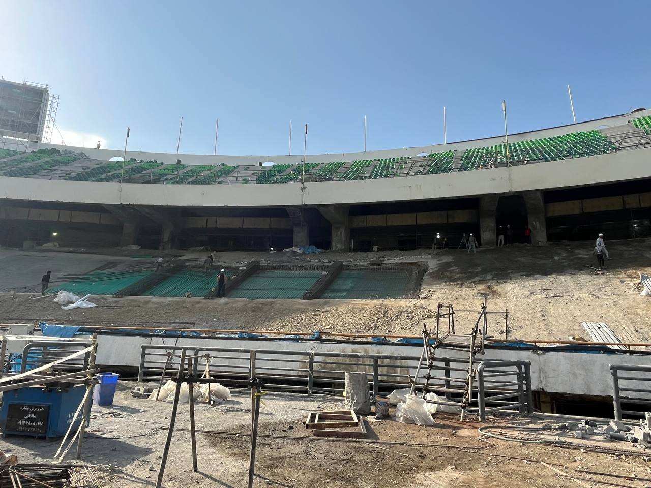 عکس | آخرین وضعیت بازسازی ورزشگاه آزادی