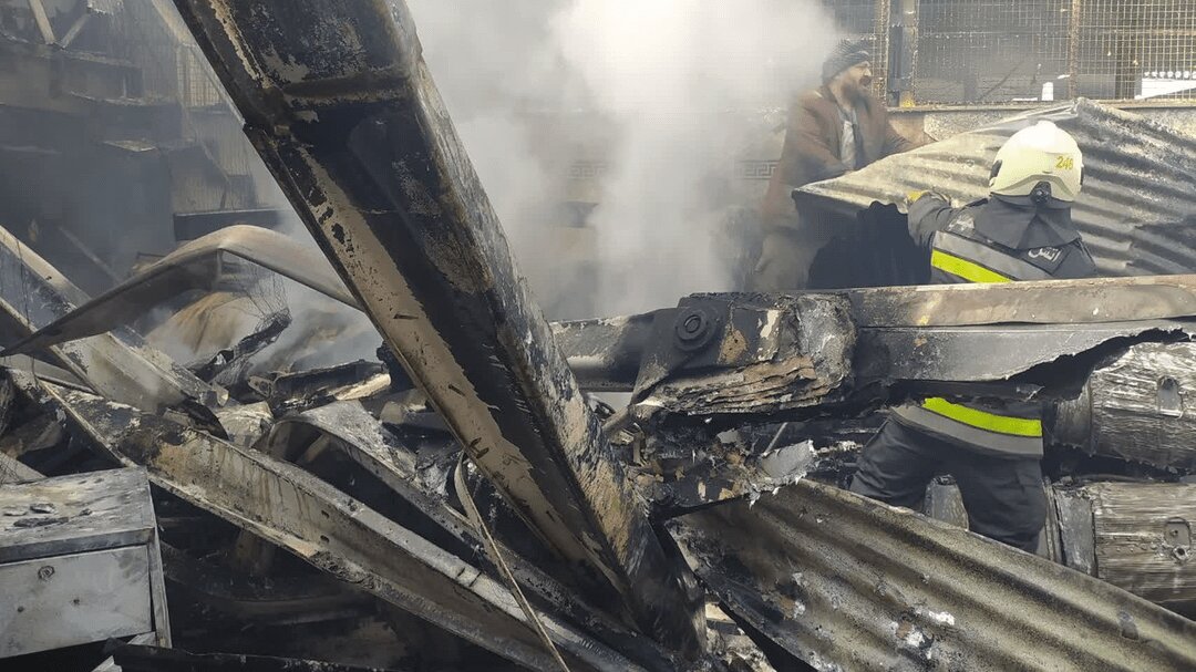 اولین تصاویر از سقوط یک فروند بالگرد در دُرچه اصفهان