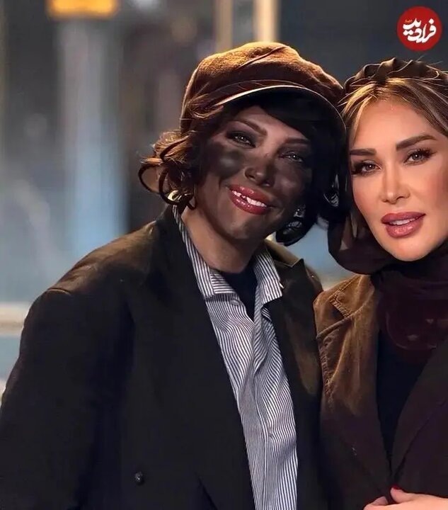 گریم خاص صدف اسپهبدی در پشت‌ صحنه یک نمایش