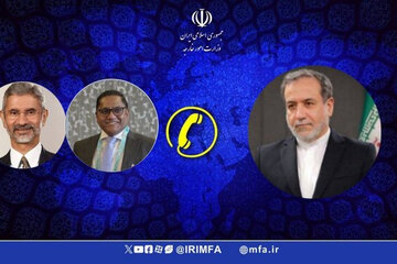 تماس تلفنی عراقچی با همتایان هندی و سری‌لانکایی