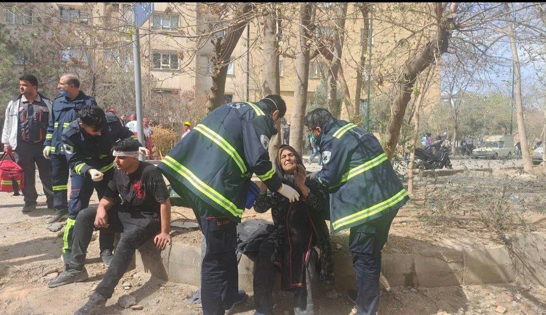 حمله هوایی به یک پایگاه اورژانس در تهران/ عکس