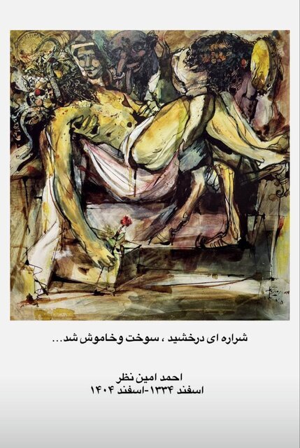 احمد امیننظر درگذشت