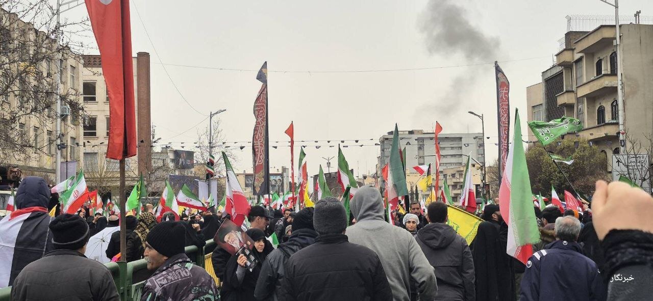 بمباران اسرائیل در اطراف راهپیمایی روز قدس در تهران و واکنش مردم + عکس