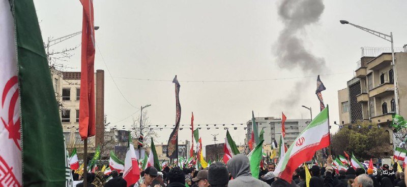 بمباران اسرائیل در اطراف راهپیمایی روز قدس در تهران و واکنش مردم + عکس