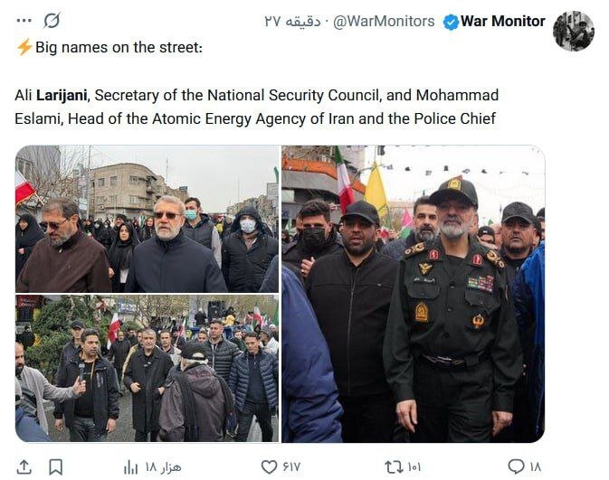 واکنش خارجی ها به حضور لاریجانی در راهپیمایی پس از ادعاها درباره ترور او