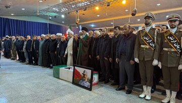 عارف در مراسم تشییع پیکر وزیر دفاع/ وداع آخر با امیر نصیرزاده + تصاویر