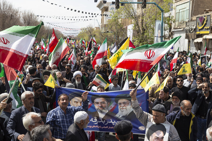 برگزاری مراسم راهپیمایی روز قدس در استان یزد