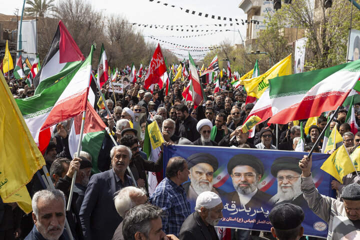 برگزاری مراسم راهپیمایی روز قدس در استان یزد