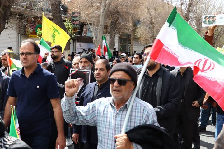 برگزاری مراسم راهپیمایی روز قدس در استان یزد