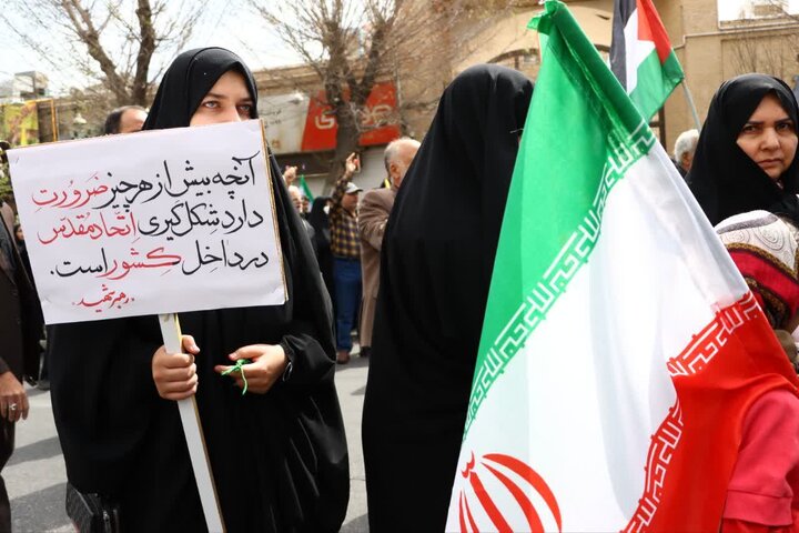 برگزاری مراسم راهپیمایی روز قدس در استان یزد