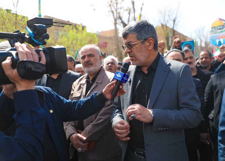 برگزاری مراسم راهپیمایی روز قدس در استان یزد