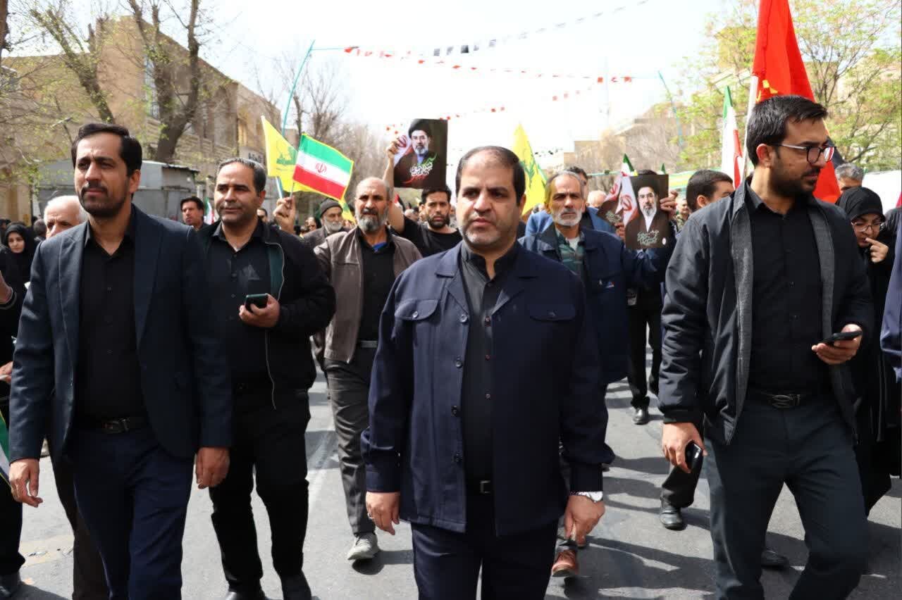 برگزاری مراسم راهپیمایی روز قدس در استان یزد