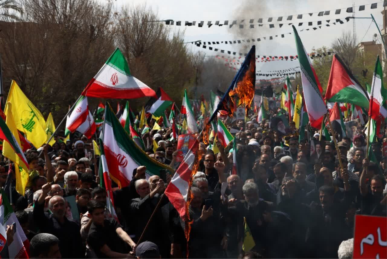 برگزاری مراسم راهپیمایی روز قدس در استان یزد