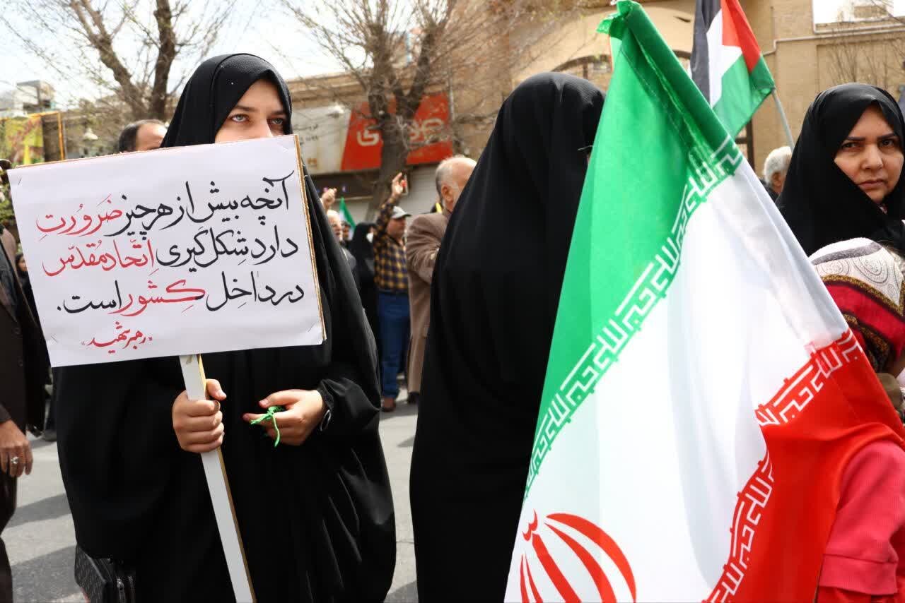 برگزاری مراسم راهپیمایی روز قدس در استان یزد