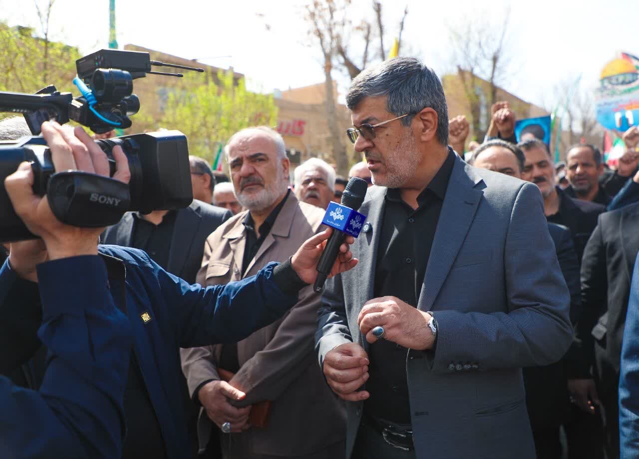برگزاری مراسم راهپیمایی روز قدس در استان یزد
