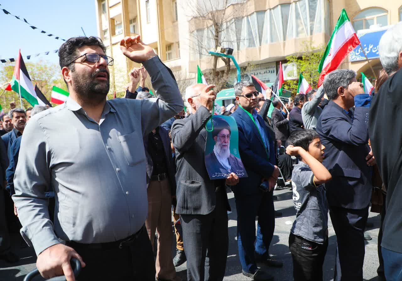 برگزاری مراسم راهپیمایی روز قدس در استان یزد