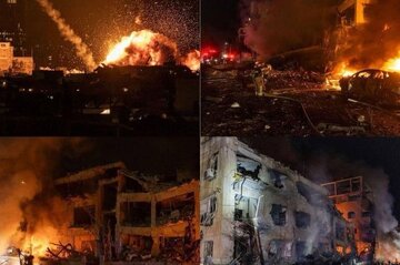 انفجارهای مهیب در سرزمین‌های اشغالی همزمان با موج جدید موشک‌باران ایران