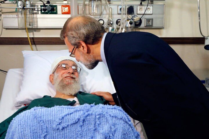 قاب‌هایی از شهید لاریجانی در کنار رهبر شهید انقلاب