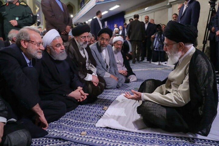 قاب‌هایی از شهید لاریجانی در کنار رهبر شهید انقلاب