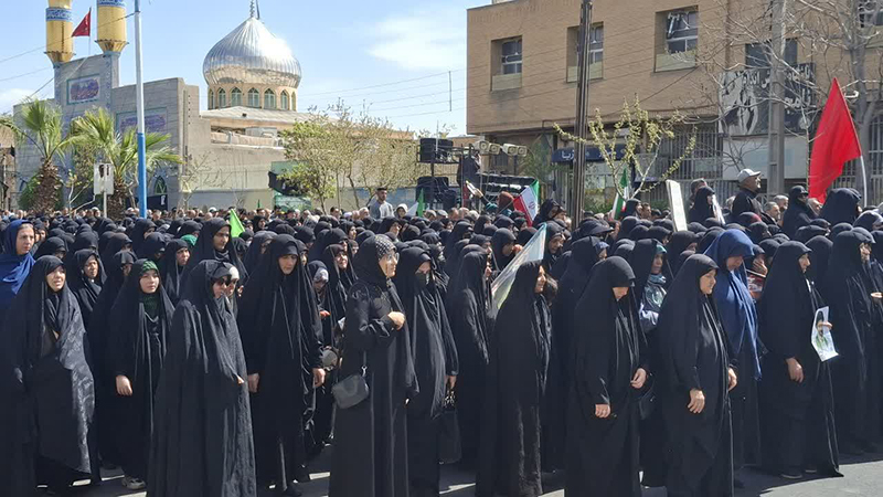 تشییع  پیکر پاک ۵ شهید حملات رژیم صهیونیستی و آمریکا در سمنان