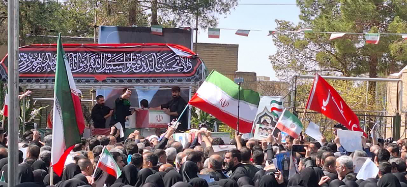 تشییع  پیکر پاک ۵ شهید حملات رژیم صهیونیستی و آمریکا در سمنان