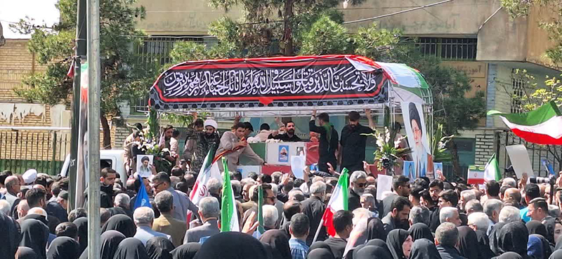 تشییع  پیکر پاک ۵ شهید حملات رژیم صهیونیستی و آمریکا در سمنان