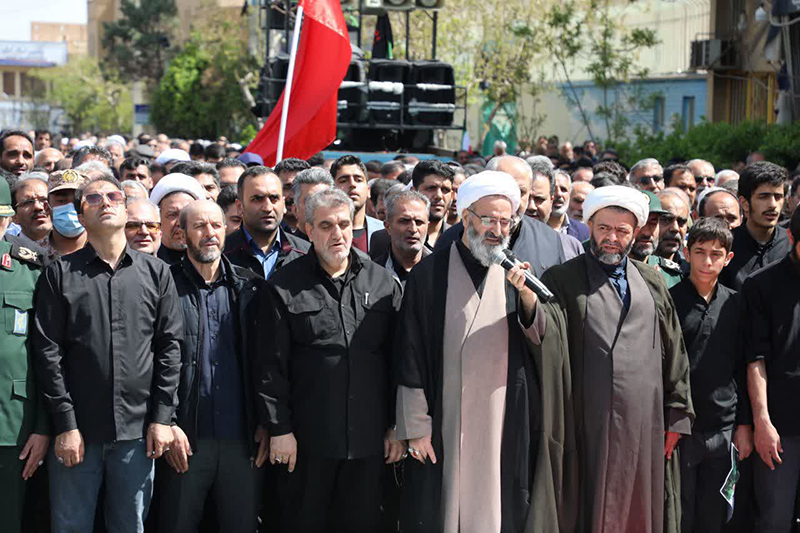تشییع  پیکر پاک ۵ شهید حملات رژیم صهیونیستی و آمریکا در سمنان