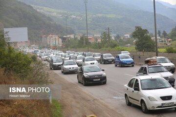 ۴ استان پر تردد در تعطیلات نوروزی/ میانگین بیش از ۲۱ میلیون تردد