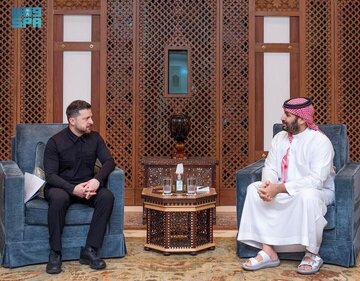 دیدار محمد بن سلمان با رئیسجمهور اوکراین در جده دیدار محمد بن سلمان با رئیسجمهور اوکراین در جده