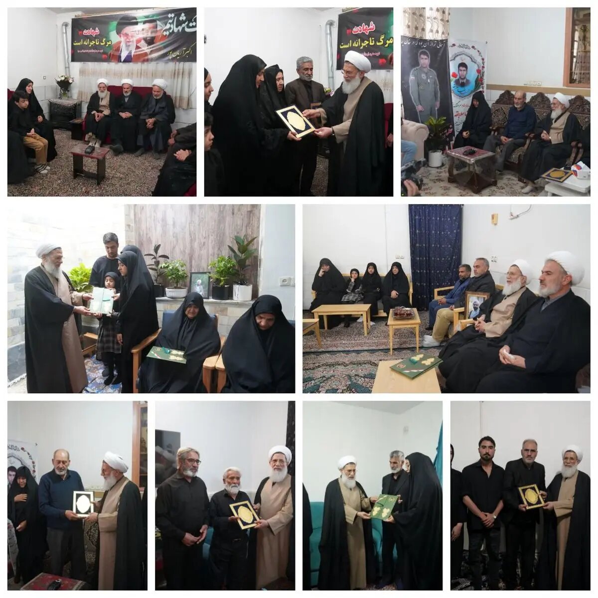 دیدار رییس سازمان عقیدتی سیاسی ارتش با خانواده شهدای ارتش در کرمان + تصاویر