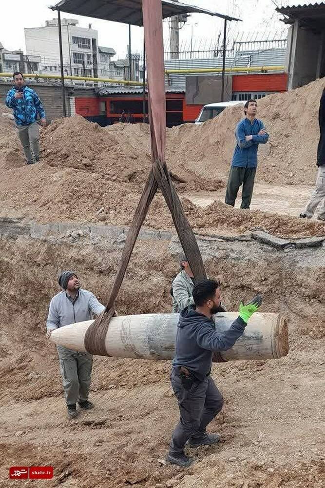 تصاویری از بمبی که در تهران عمل نکرد