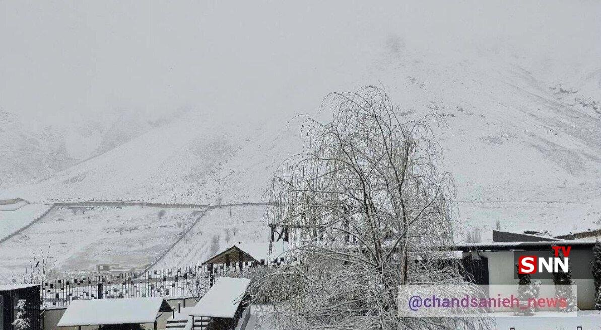 عکس | بارش برف بهاری در مشا، صبح امروز