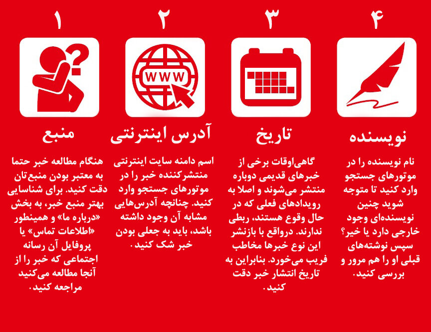اینفوگرافیک | چگونه خبر جعلی را از واقعی تشخیص دهیم؟