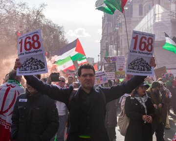 تصاویر | تظاهرات گسترده لندنی ها در اعتراض جنگ آمریکا و اسراییل علیه ایران