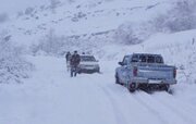 ریزش بهمن این جاده را مسدود کرد