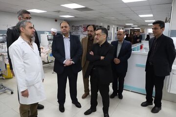 معاون وزارت بهداشت از مراکز درمانی قزوین بازدید کرد